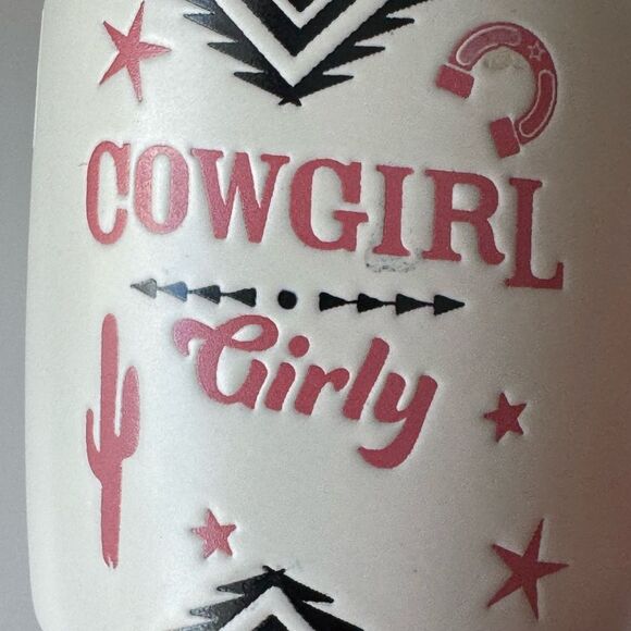 Cowgirl Girly White and Pink Mug - Picture 3 of 7